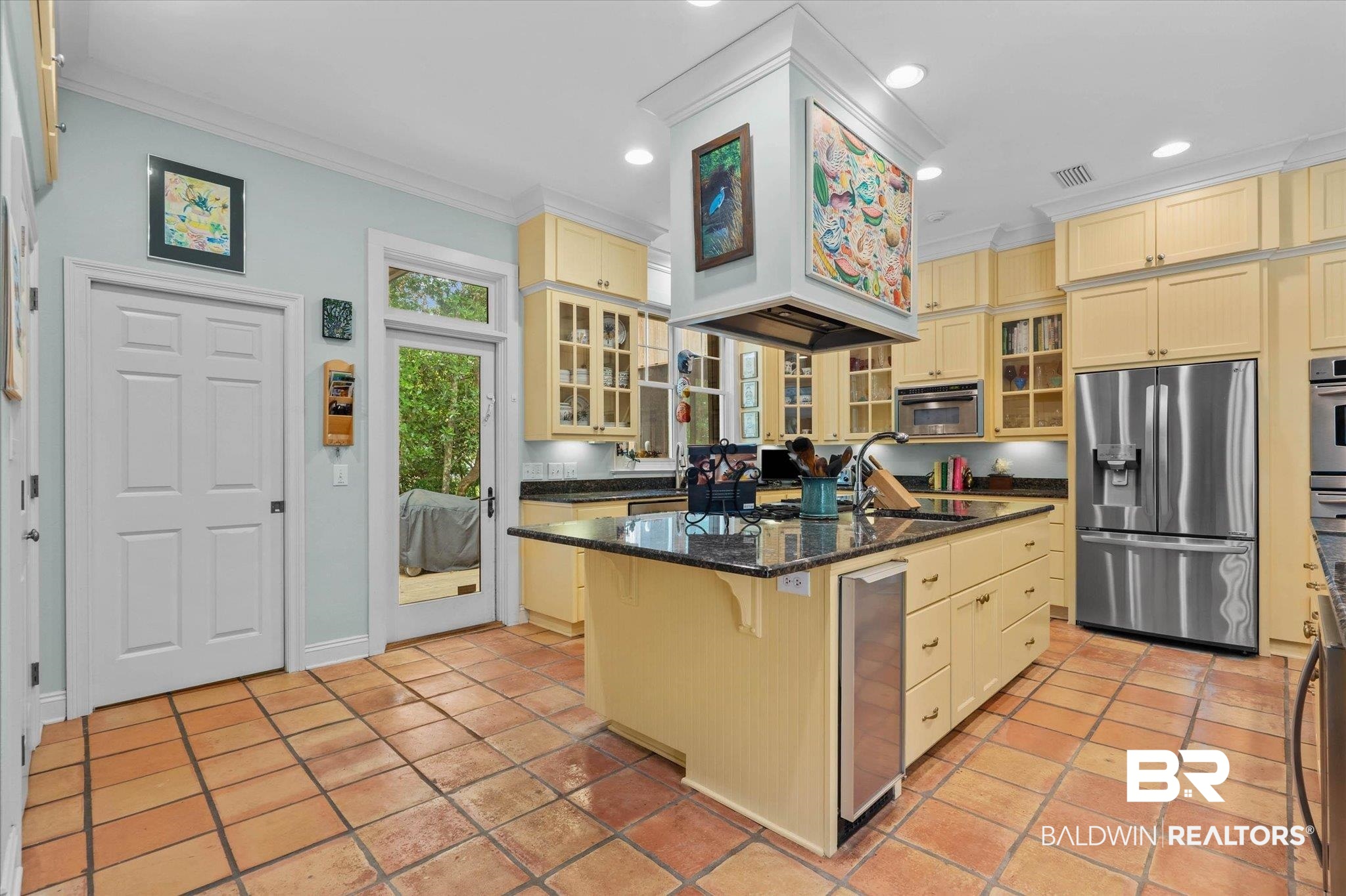 8841 Escambia Avenue Elberta, AL 36530 - Photo 14 of 66 View featuring the stainless steel refrigerator, center cook top.