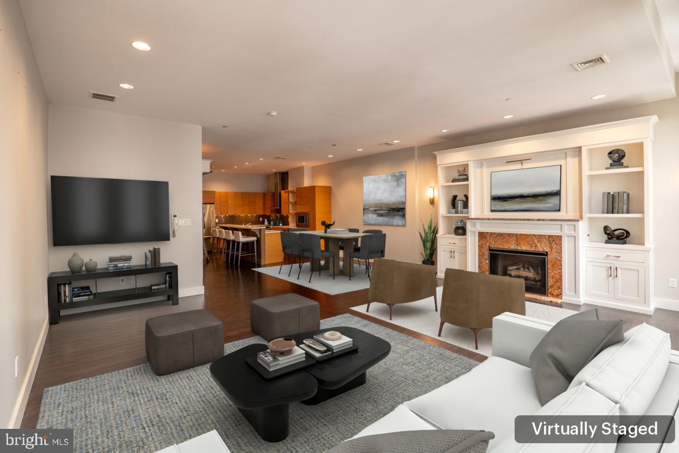 VIRTUALLY STAGED -- YOUR LIVING/ DIINING / KITCHEN