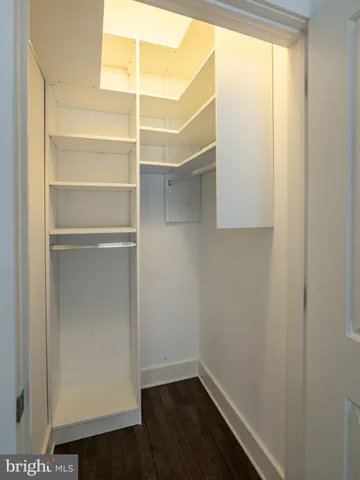 a view of a room with rack on the wall