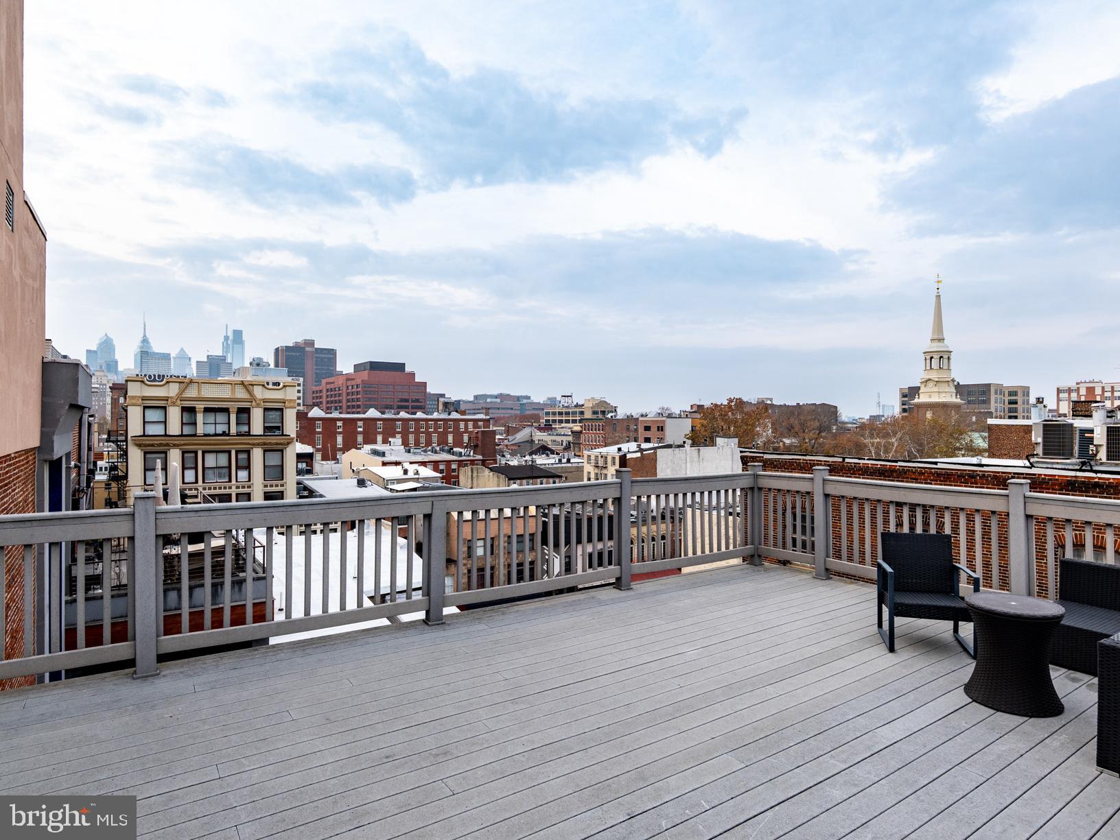 20 Letitia Street, Unit 3B Philadelphia, PA 19106 - Photo 25 of 35 a view of city from roof deck