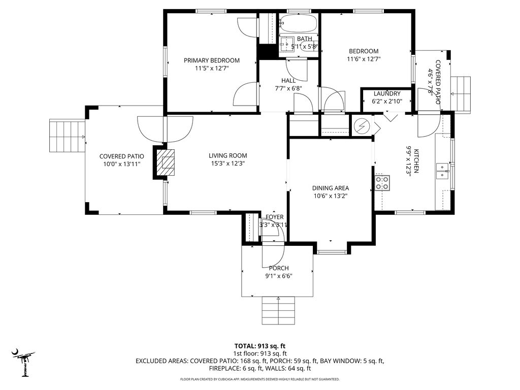 7604 Highway 252 Honea Path, SC 29654 - Photo 33 of 33 This detailed floor plan illustrates the home's functional layout, featuring a living room and kitchen.