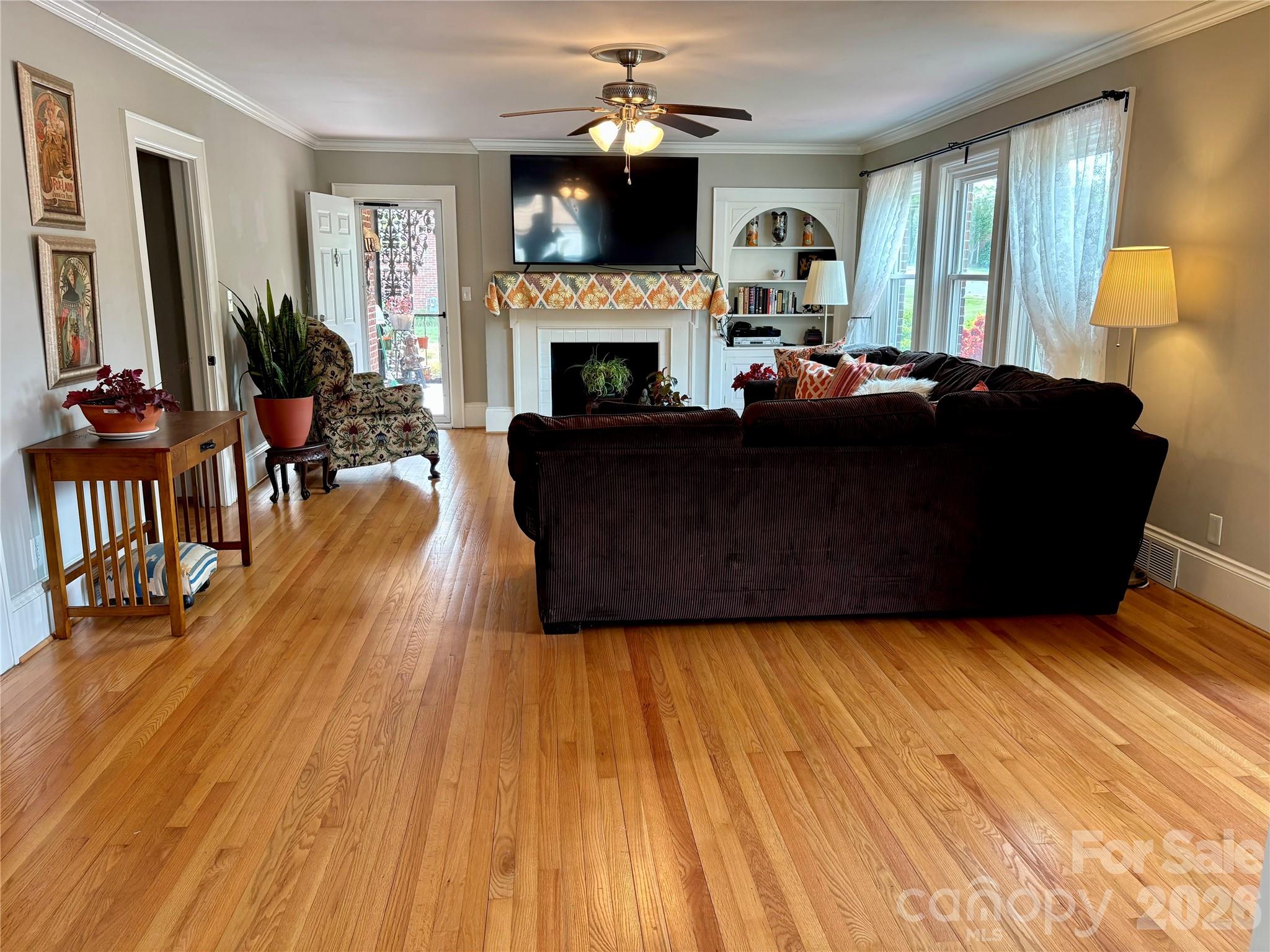 610 East Main Street Cherryville, NC 28021 - Photo 15 of 48 a living room with furniture and a fireplace