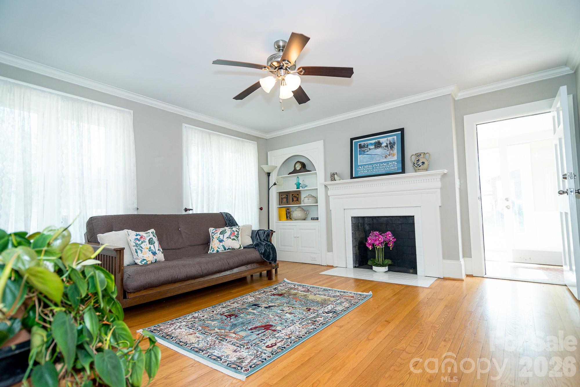 610 East Main Street Cherryville, NC 28021 - Photo 23 of 48 a living room with furniture and a fireplace