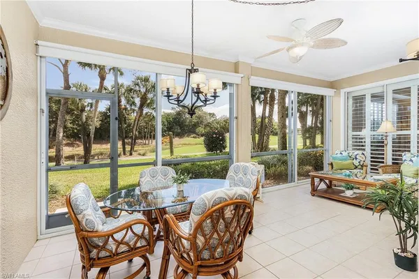 a outdoor living space with furniture and garden view