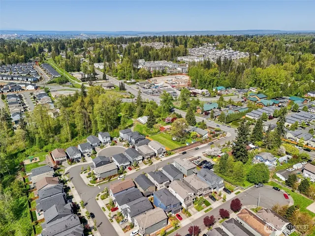 an aerial view of multiple house