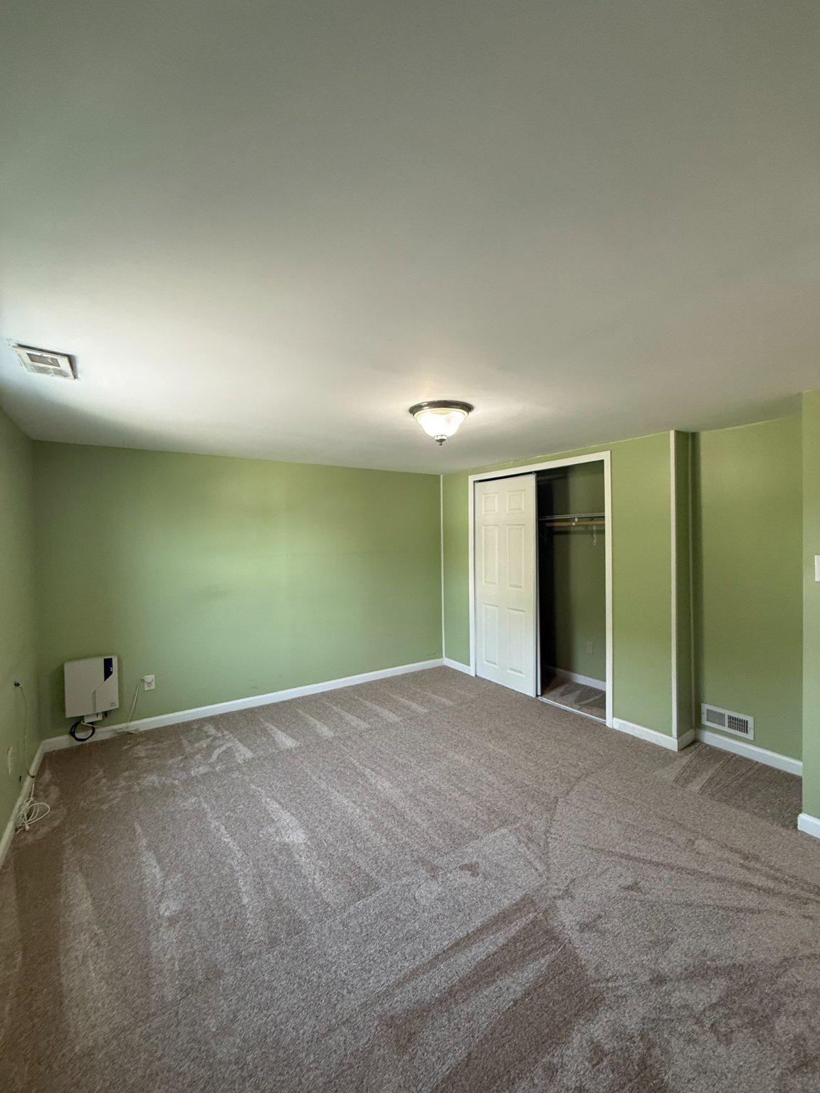 123 Winters Lane Baltimore, MD 21228 - Photo 12 of 28 Spacious bedroom with bathroom calming green hues.