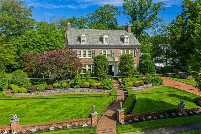 a view of a big yard next to a yard