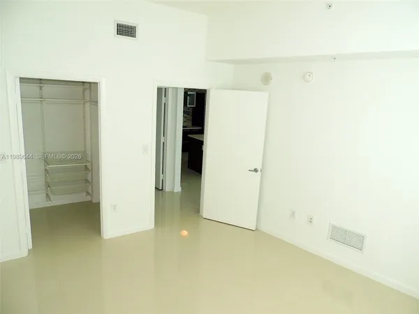 a view of an empty room