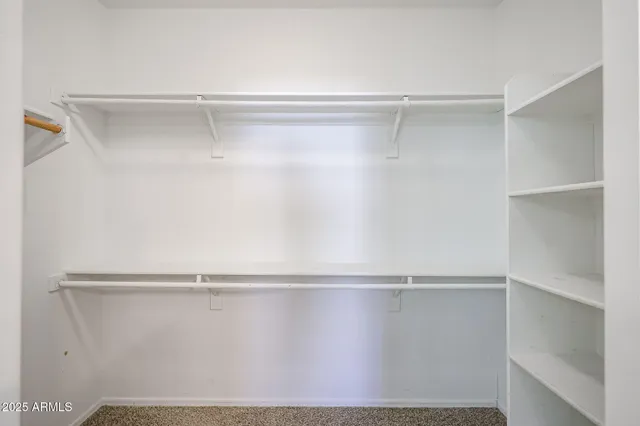 a close view of closet