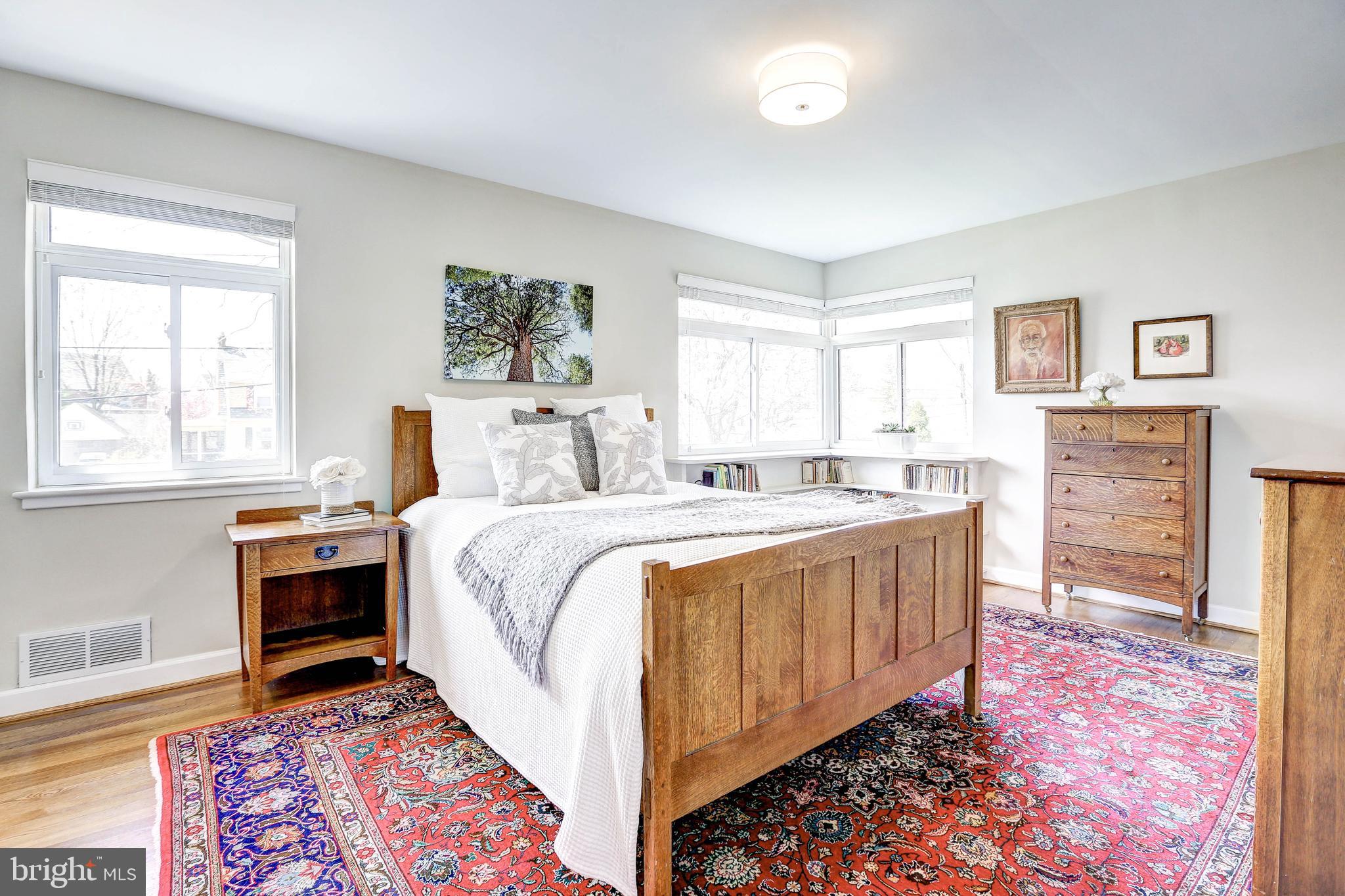 1015 Woodside Parkway Silver Spring, MD 20910 - Photo 28 of 60 Master suite with corner window.