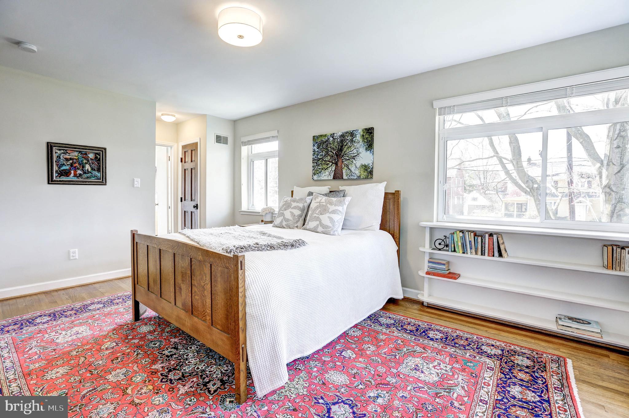 1015 Woodside Parkway Silver Spring, MD 20910 - Photo 29 of 60 Master bedroom w/built-in bookshelves.