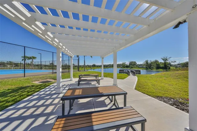 a view of outdoor space yard deck patio and outdoor seating