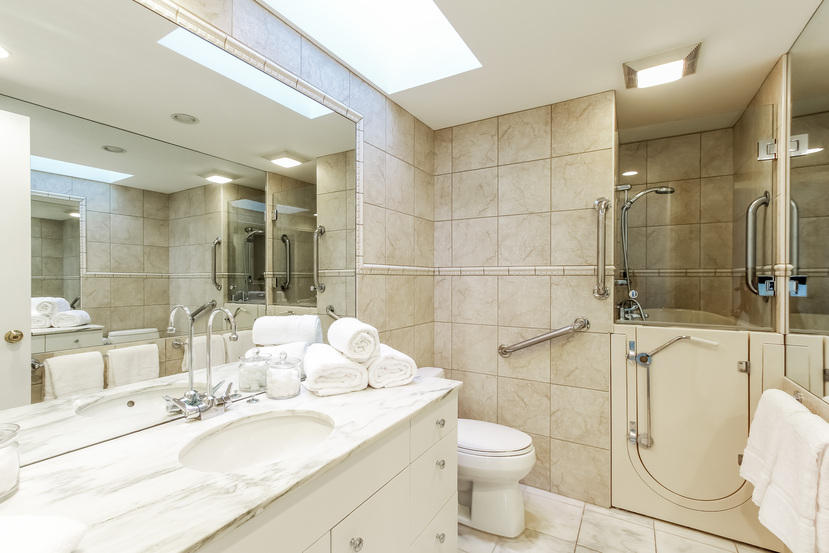 40 Allwood Road Darien, CT 06820 - Photo 31 of 50 a bathroom with a sink toilet and shower