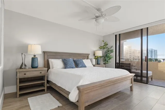 a spacious bathroom with a double vanity sink and a mirror