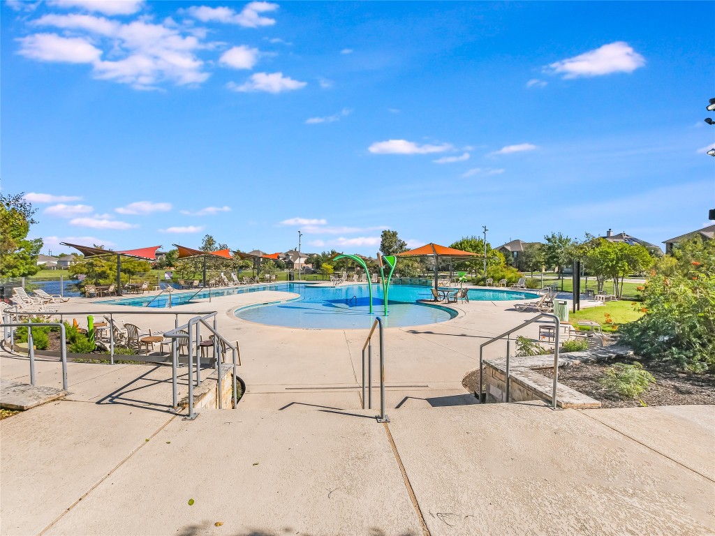 416 Cherokee Rose Circle Georgetown, TX 78626 - Photo 26 of 36 a view of a chairs and table in the terrace