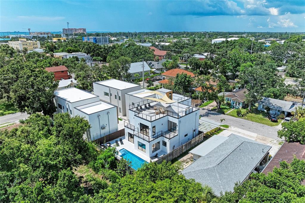 1716 9th Street Sarasota, FL 34236 - Photo 67 of 88 an aerial view of a house with a garden