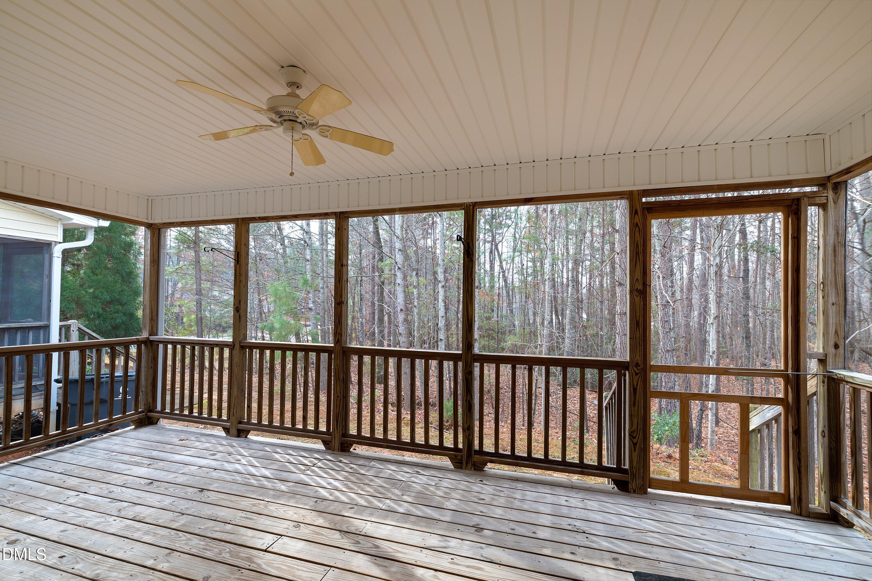 3666 East Cotton Gin Drive Clayton, NC 27527 - Photo 30 of 33 a view of a balcony with wooden floor