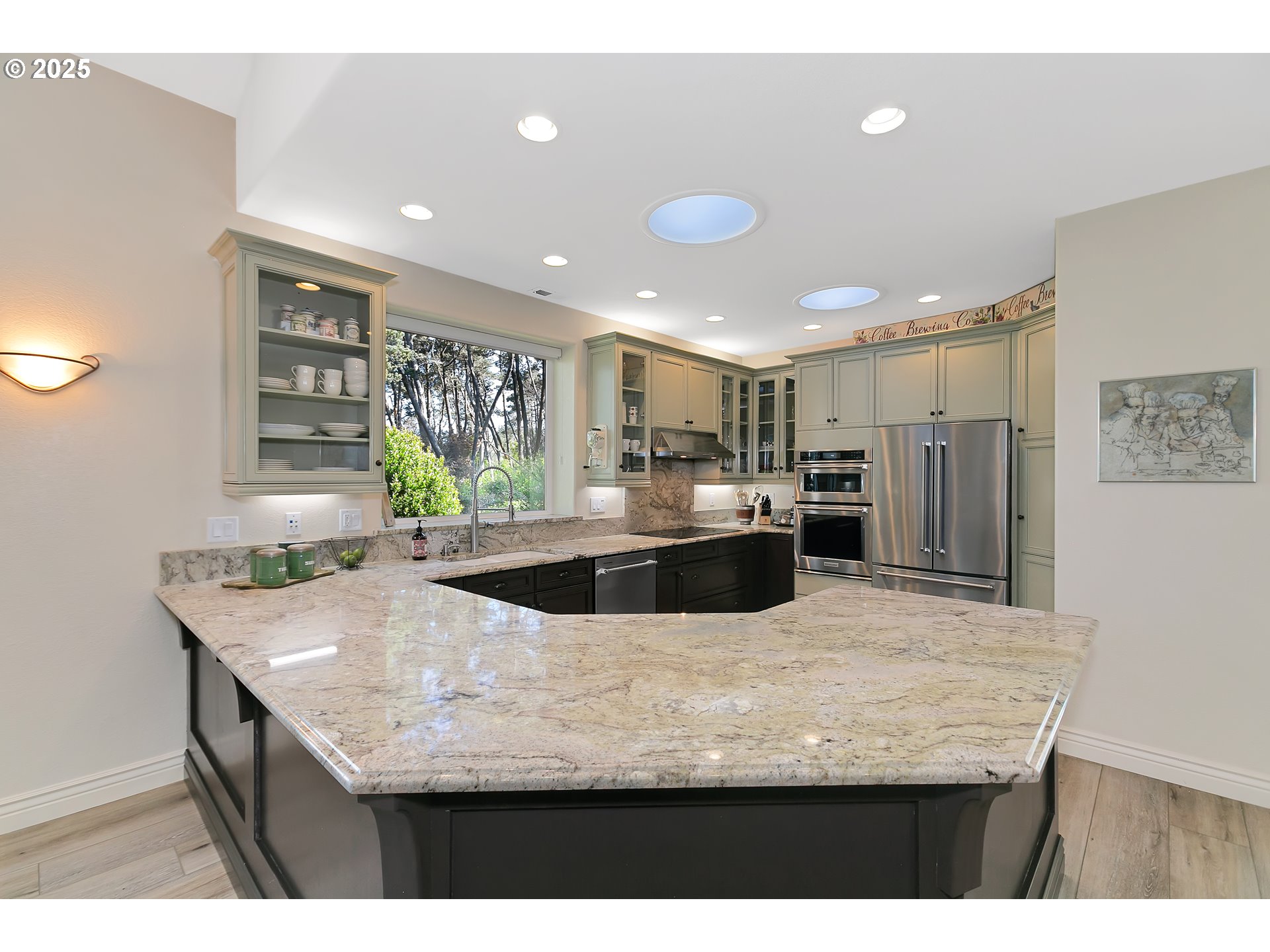 160 Southwest 59th Street South Beach, OR 97366 - Photo 13 of 45 a view of kitchen island a sink and living room