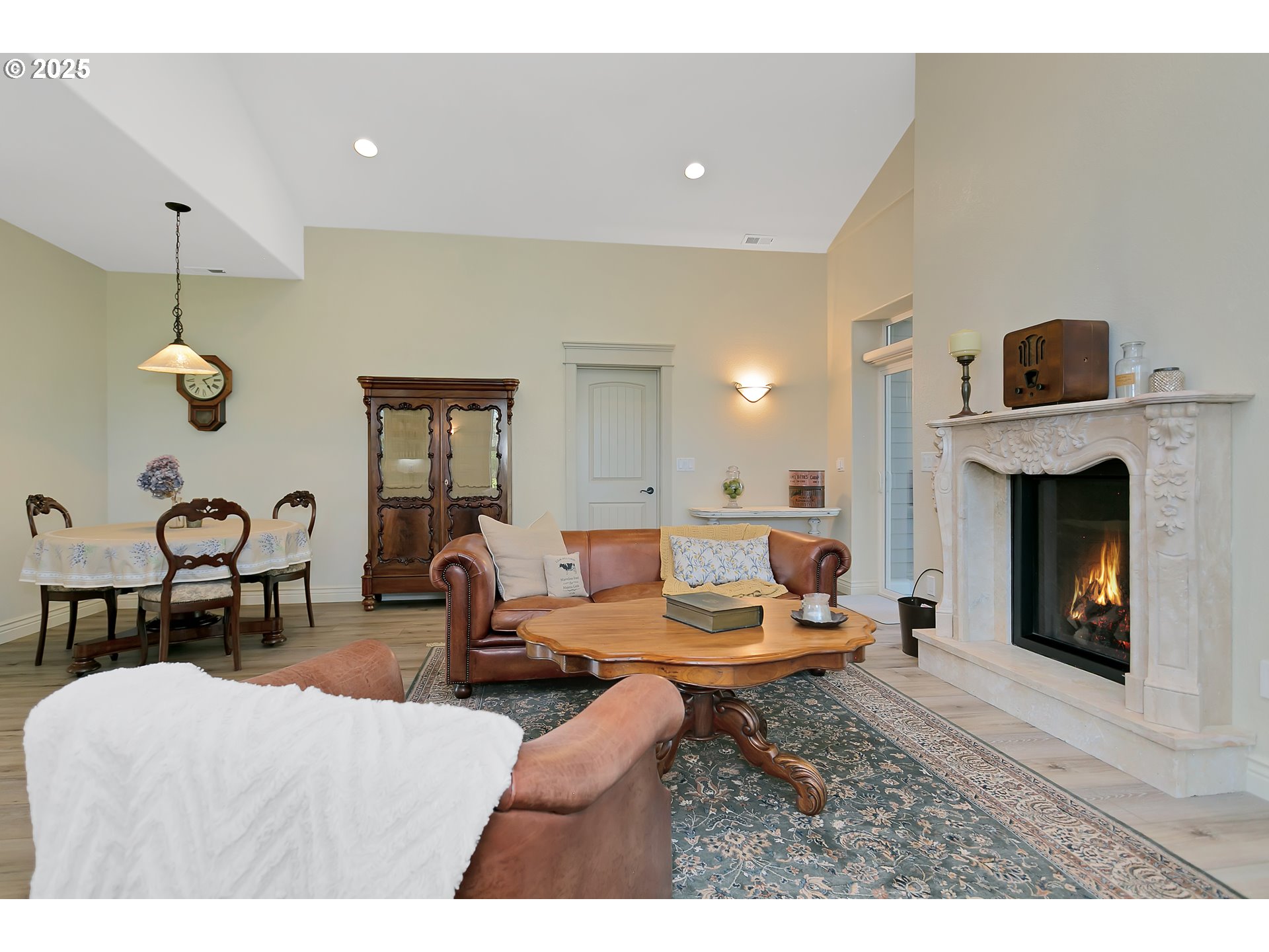 160 Southwest 59th Street South Beach, OR 97366 - Photo 19 of 45 a living room with furniture and a fireplace