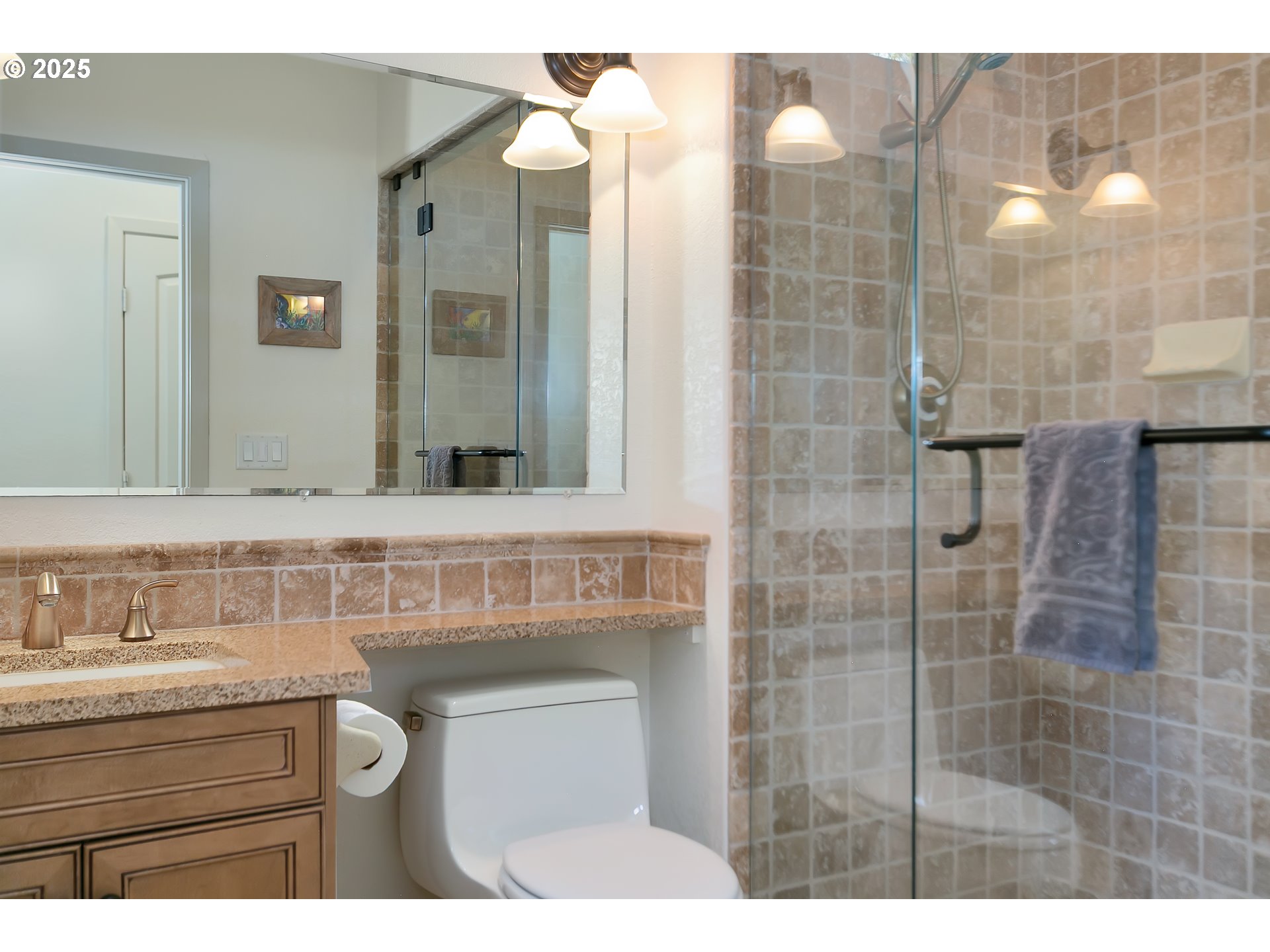 160 Southwest 59th Street South Beach, OR 97366 - Photo 25 of 45 a bathroom with a sink mirror and shower