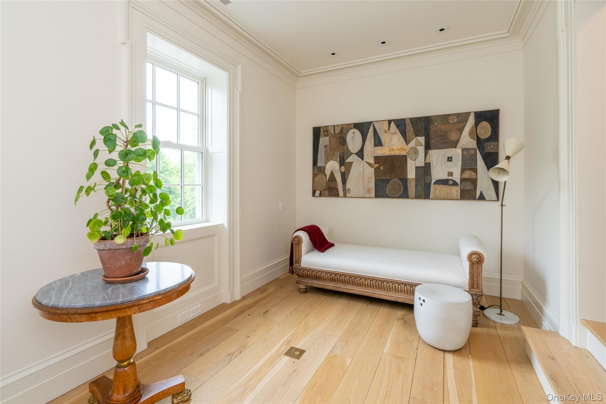 1190 Chestnut Ridge Road Dover Plains, NY 12522 - Photo 20 of 42 Sitting room featuring light wood-style floors and crown molding