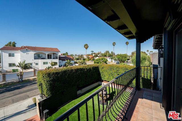 a view of city from balcony