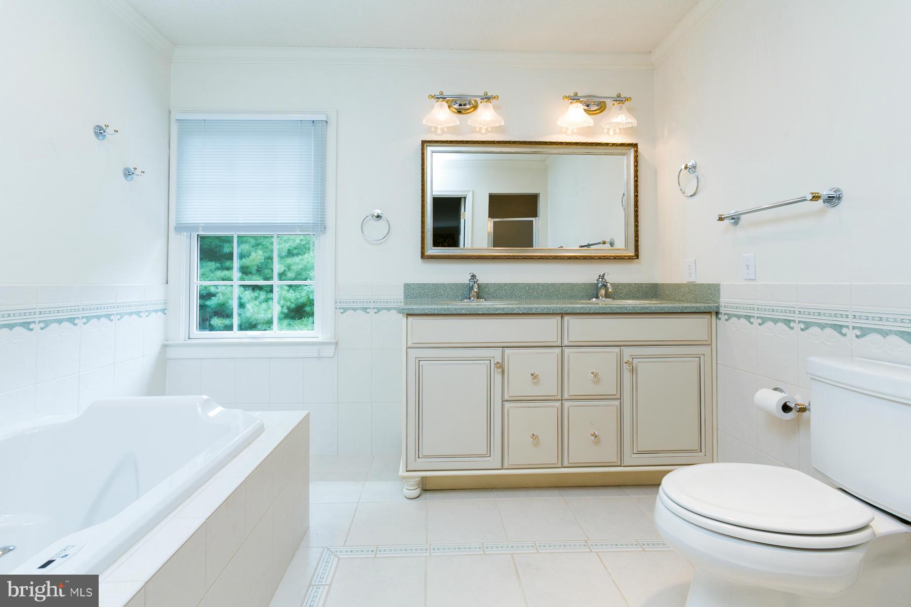 8340 Waverly Road Owings, MD 20736 - Photo 26 of 30 a bathroom with a granite countertop toilet sink and mirror