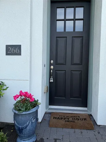 a view of a backyard with plants