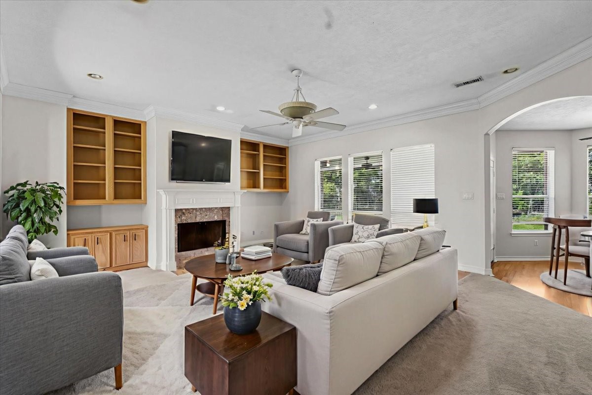 1607 Delta Lane Baytown, TX 77523 - Photo 11 of 48 Living room virtually staged.