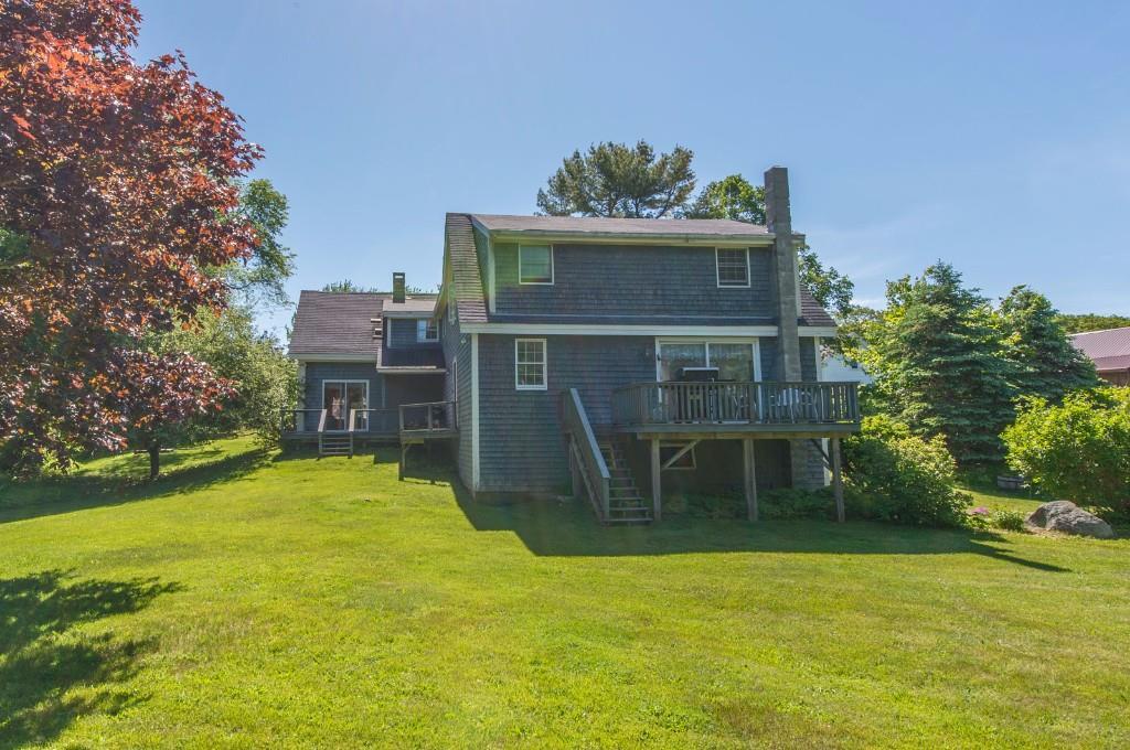 581 Ocean Point Road Boothbay, ME 04544 - Photo 5 of 25 Rear decks and yard