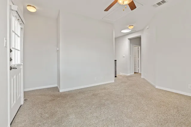 a balcony with wooden floor