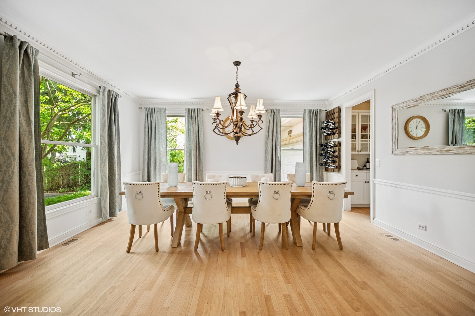 2007 Wilmette Avenue Wilmette, IL 60091 - Photo 3 of 35 a view of a dining room with furniture window and wooden floor