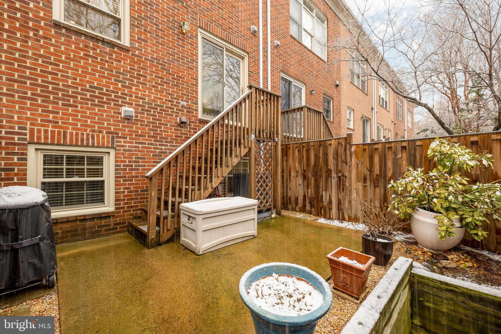 1503 North Colonial Terrace Arlington, VA 22209 - Photo 37 of 37 Enclosed Back Patio