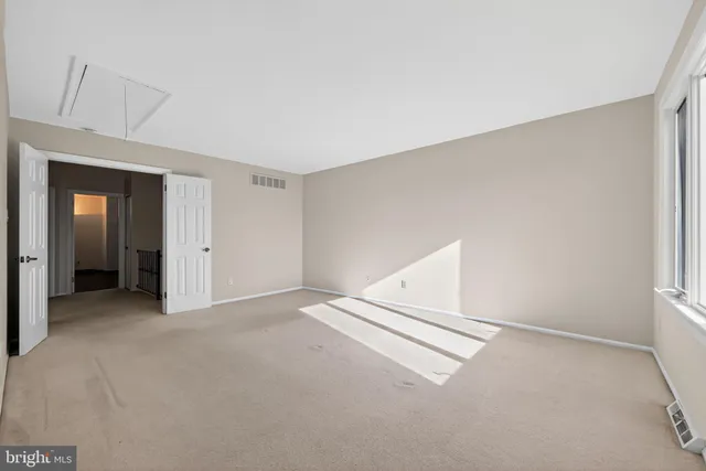 a view of an empty room