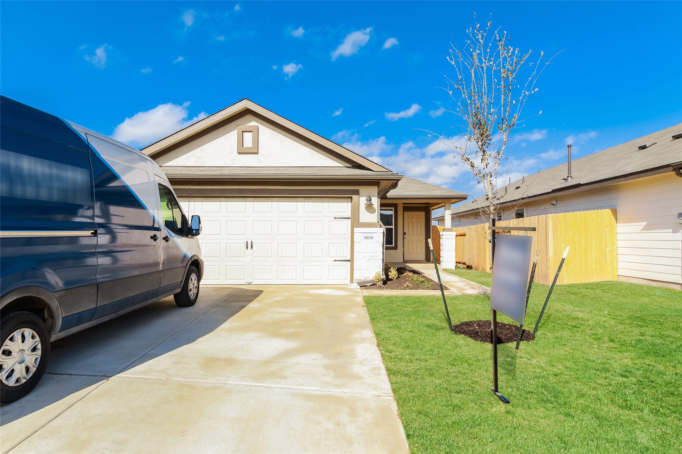 3509 Gooseneck Lane Georgetown, TX 78626 - Photo 1 of 26 a view of a car in front of a house with a yard
