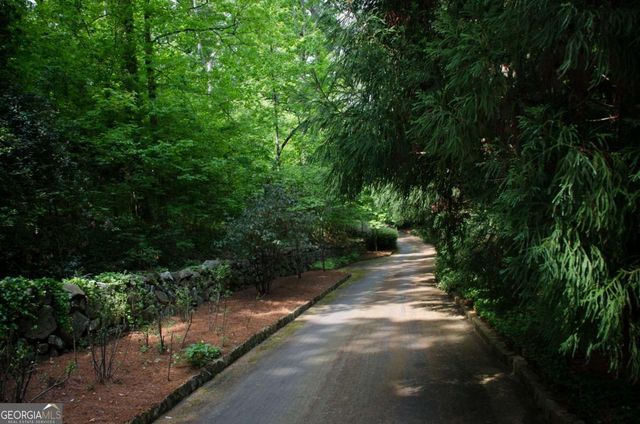 a view of a pathway of a park
