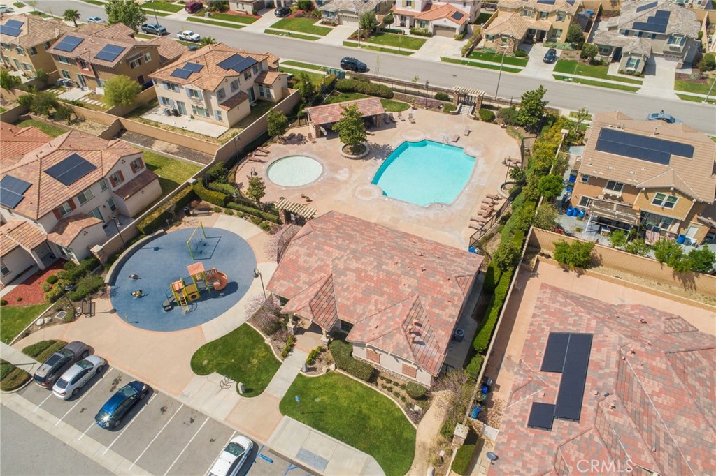 13243 Stanton Drive Rancho Cucamonga, CA 91739 - Photo 53 of 53 an aerial view of a house swimming pool and outdoor space