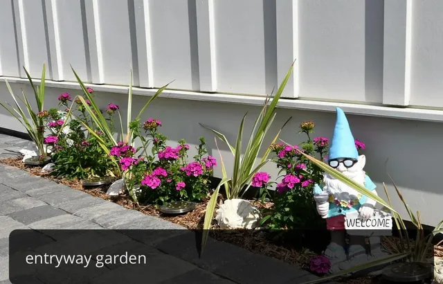 a view of entryway with flowers