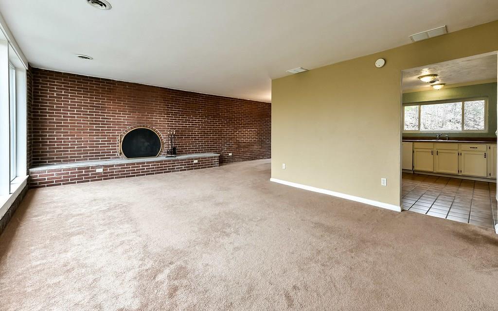 True Open Floor Plan Multi-Level.  Almost a clear view all the way through to the back from the front door.