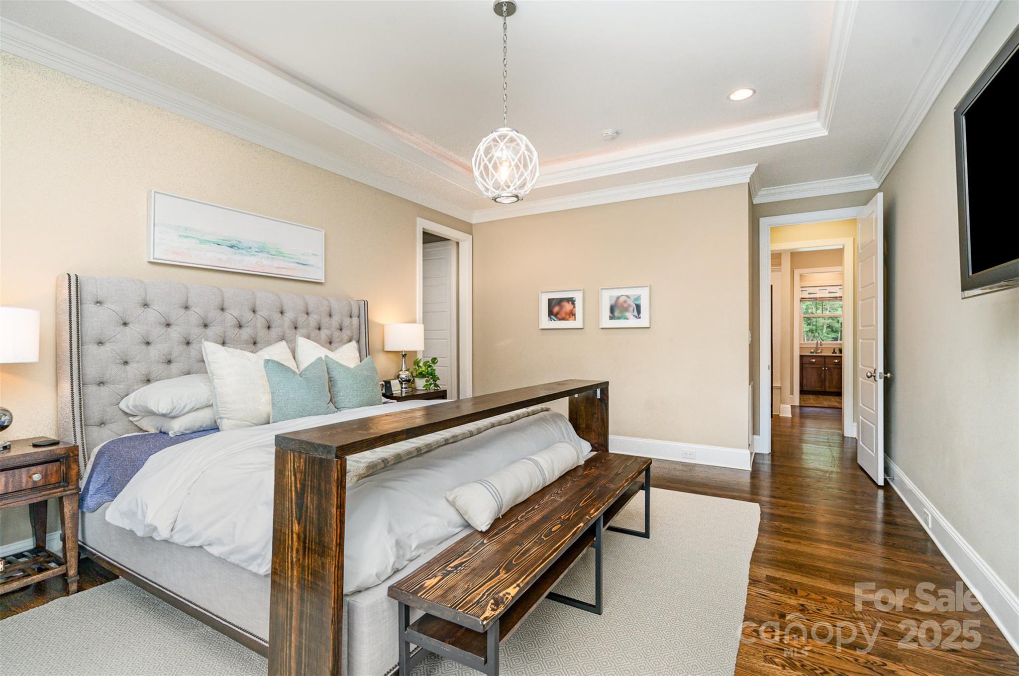 6873 Pine Moss Lane Clover, SC 29710 - Photo 16 of 46 a bedroom with bed and a window