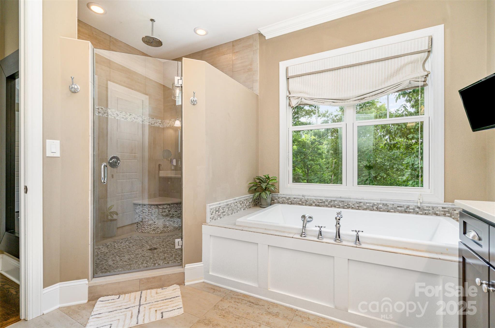 6873 Pine Moss Lane Clover, SC 29710 - Photo 18 of 46 a bathroom with a tub sink and shower