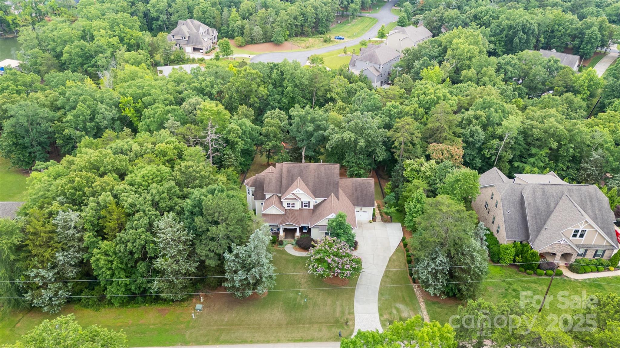 6873 Pine Moss Lane Clover, SC 29710 - Photo 46 of 46 an aerial view of a house with swimming pool and outdoor space
