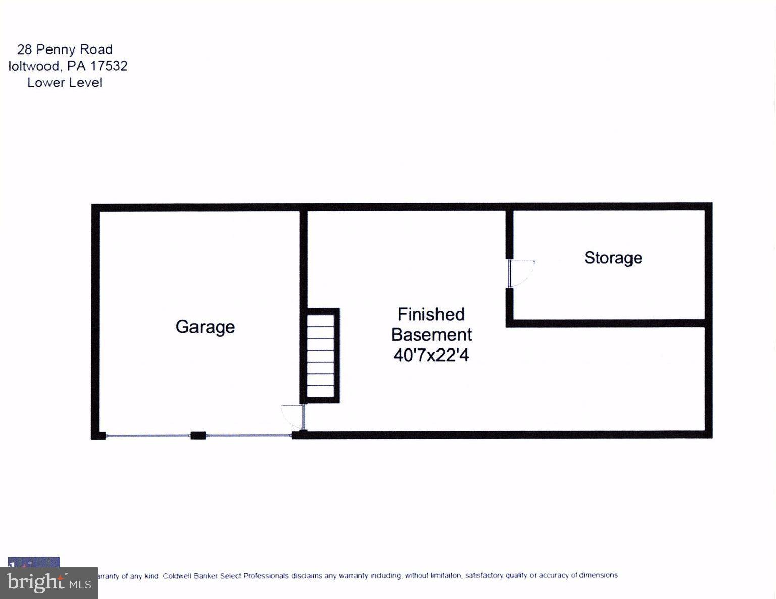 28 Penny Road Holtwood, PA 17532 - Photo 40 of 40 28 Penny Road, Holtwood, PA Basement Layout