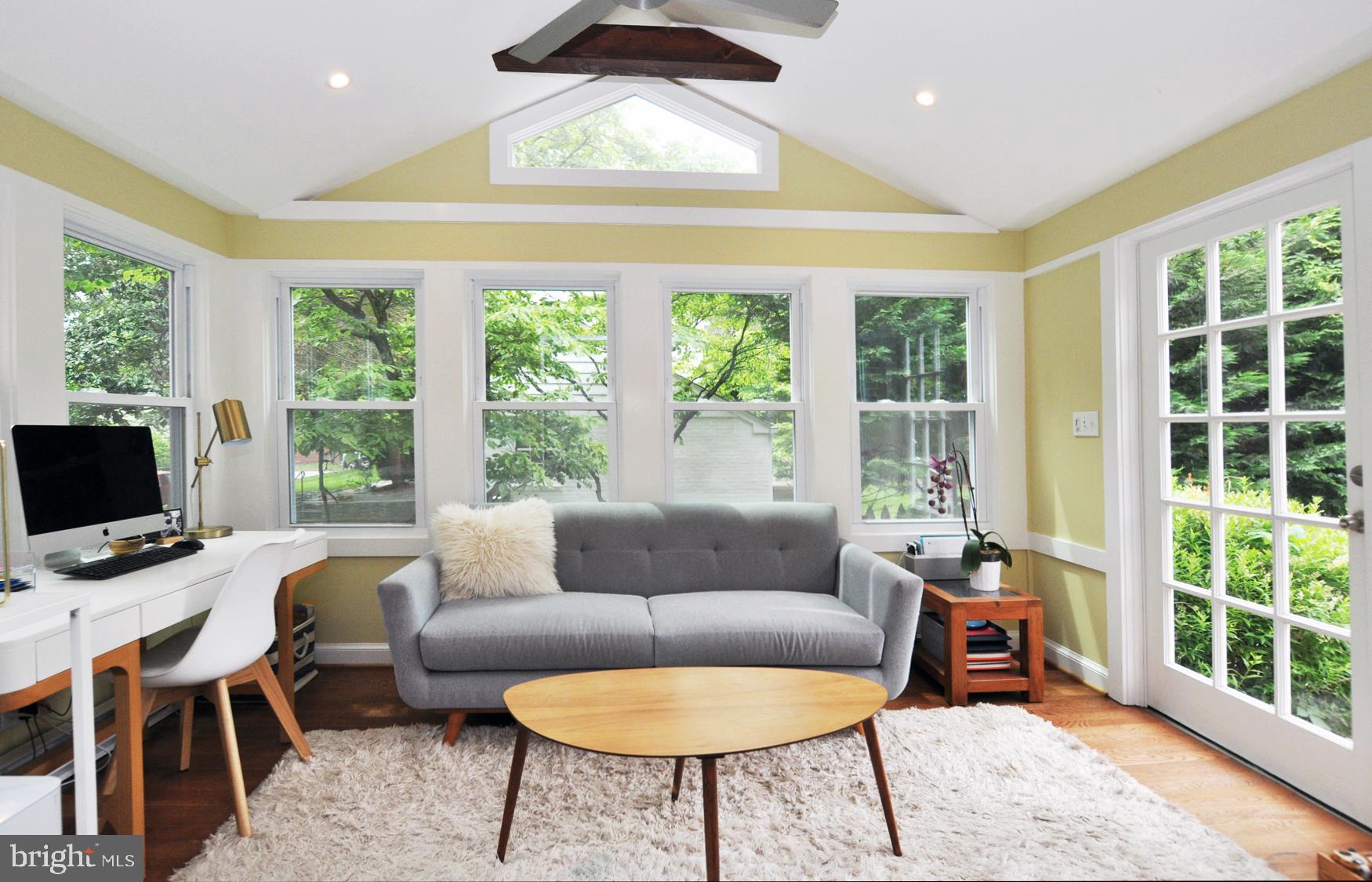 5602 Harwick Road Bethesda, MD 20816 - Photo 20 of 37 First floor den #1 with cathedral ceiling