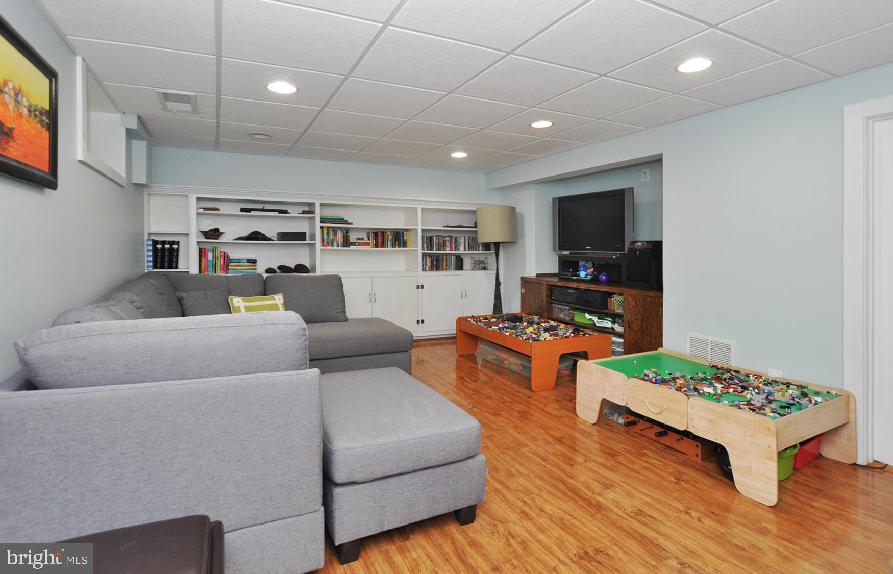 5602 Harwick Road Bethesda, MD 20816 - Photo 32 of 37 Lower level recreation room, superbly finsihed