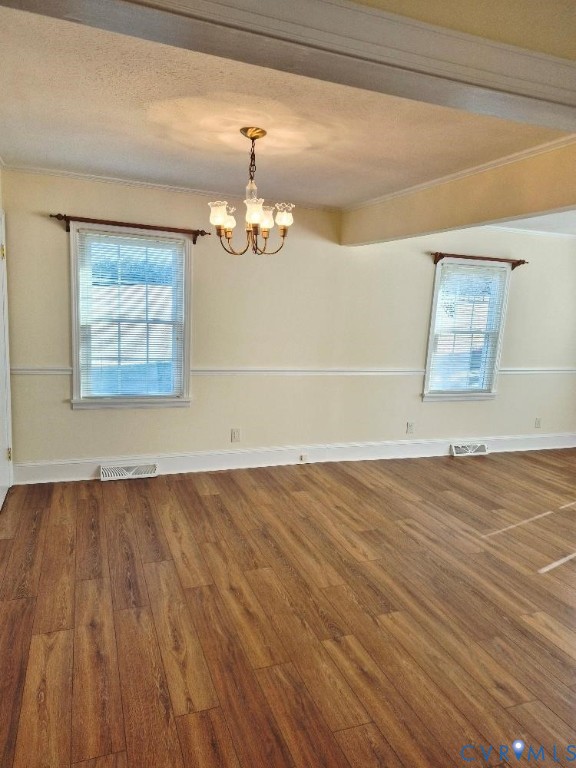 3191 Sandy River Road Burkeville, VA 23922 - Photo 6 of 15 wooden floor in an empty room with a window