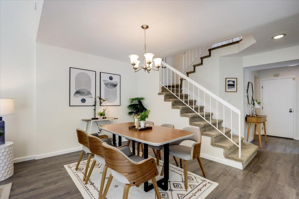 908 Springview Circle San Ramon, CA 94583 - Photo 7 of 31 a view of a dining room with furniture and wooden floor