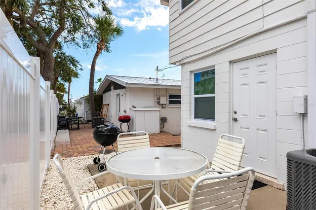 a outdoor space with furniture