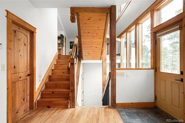 a view of a entryway