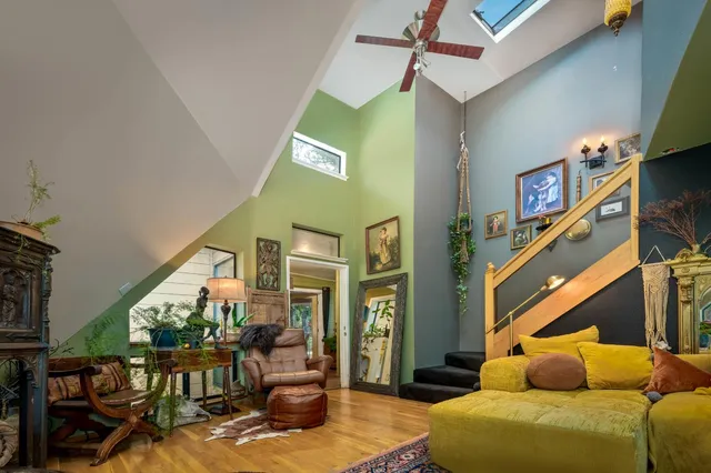 a stove top oven sitting next to a table